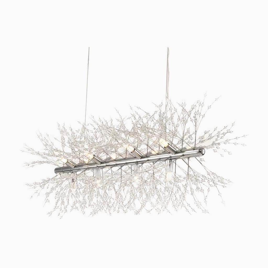 Chandelier Glamorous Dandelion Crystal, Gold/Silver