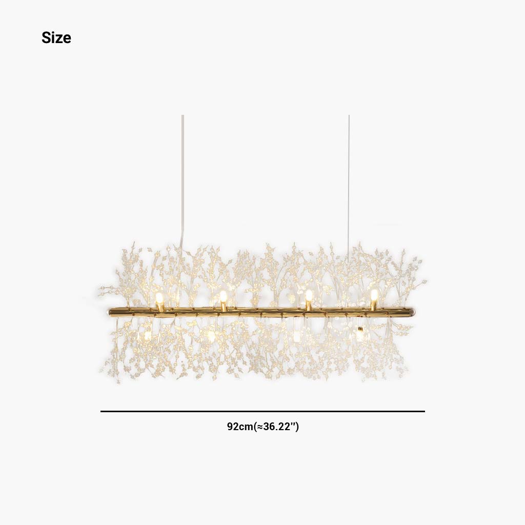 Chandelier Glamorous Dandelion Crystal, Gold/Silver