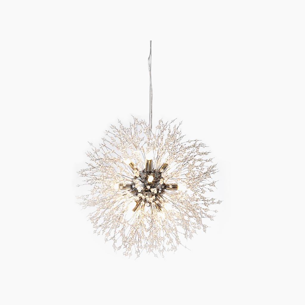 Chandelier Glamorous Dandelion Crystal, Gold/Silver