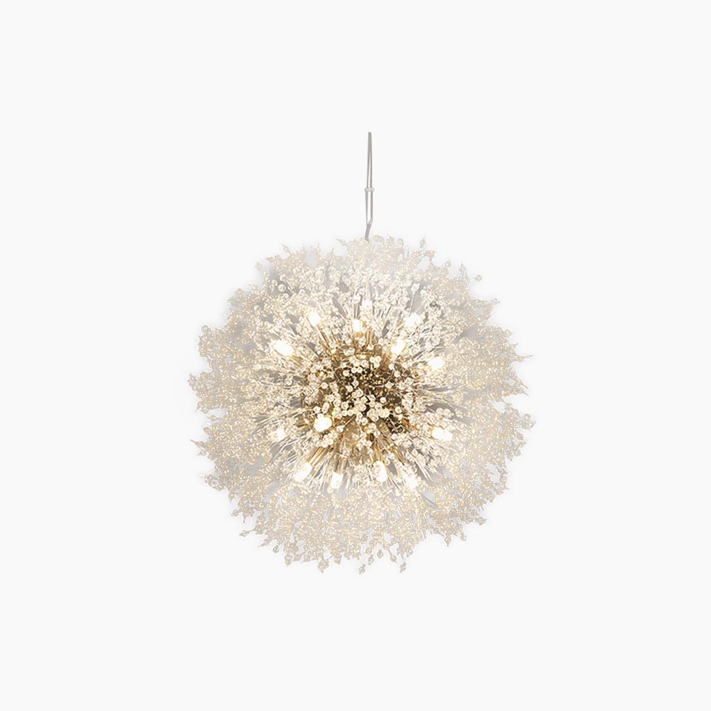 Chandelier Glamorous Dandelion Crystal, Gold/Silver