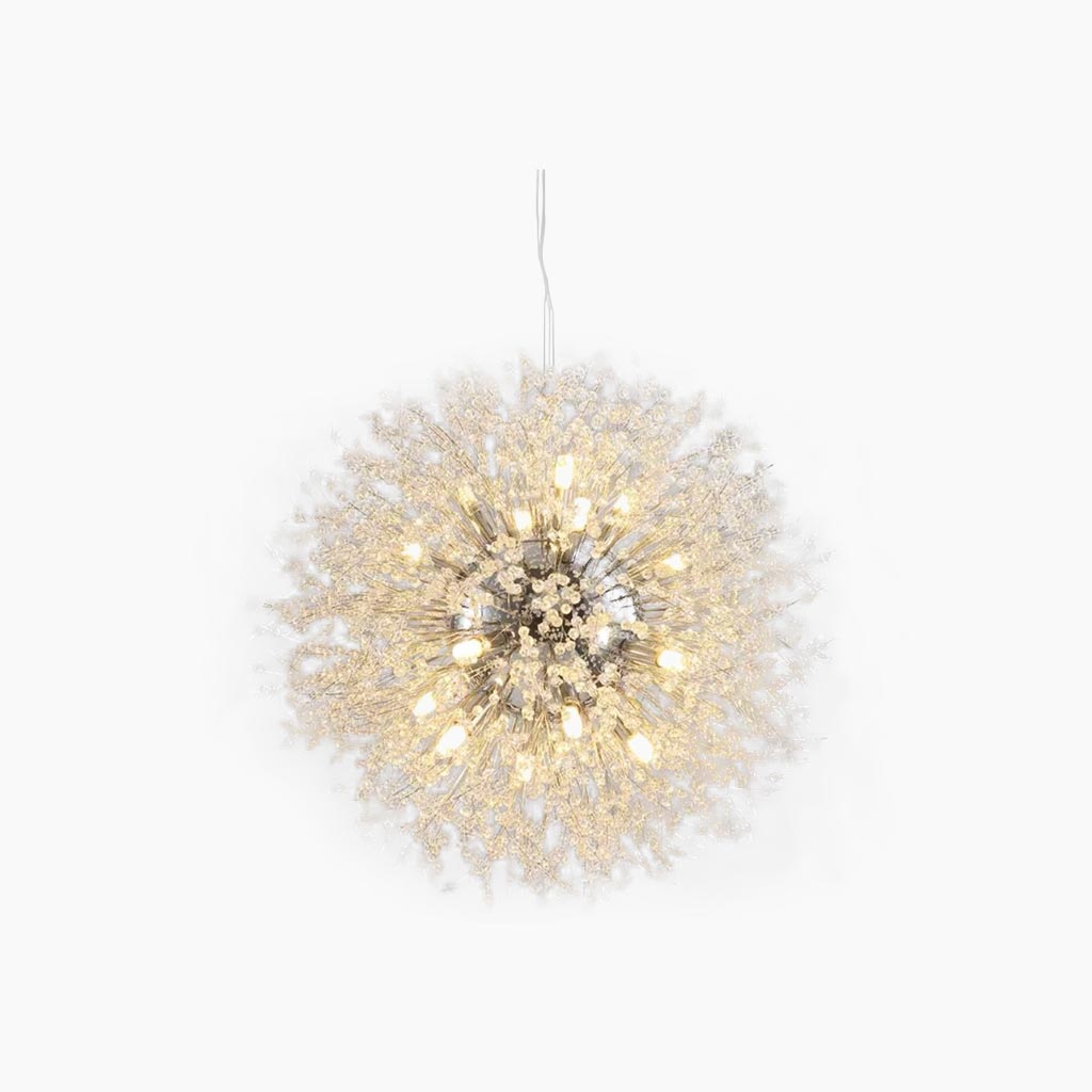 Chandelier Glamorous Dandelion Crystal, Gold/Silver
