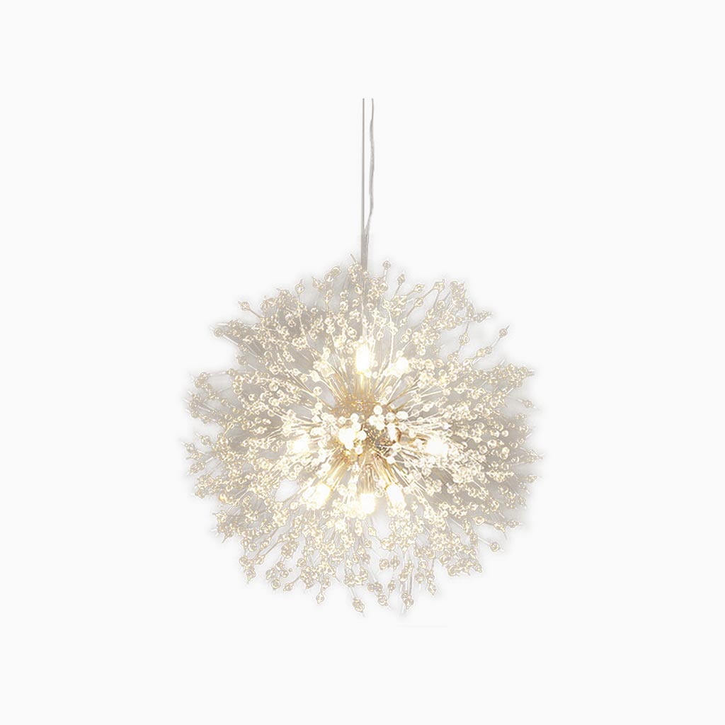 Chandelier Glamorous Dandelion Crystal, Gold/Silver