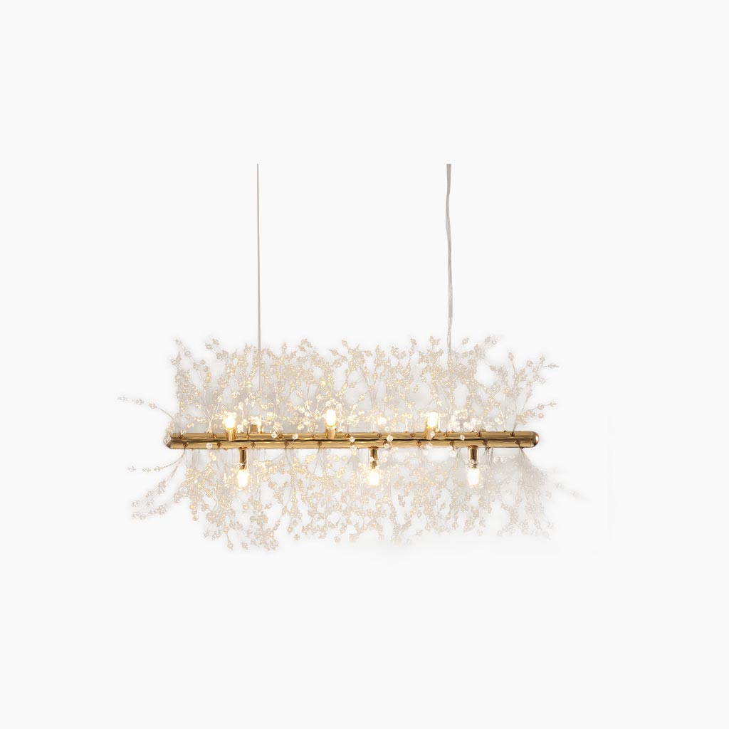 Chandelier Glamorous Dandelion Crystal, Gold/Silver