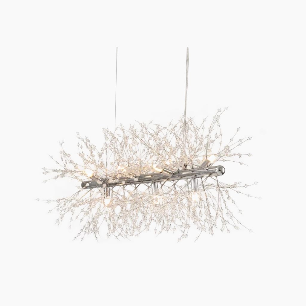 Chandelier Glamorous Dandelion Crystal, Gold/Silver