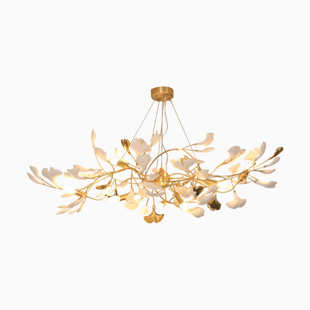 Chandelier Artistic Decorative Ginkgo Leaves