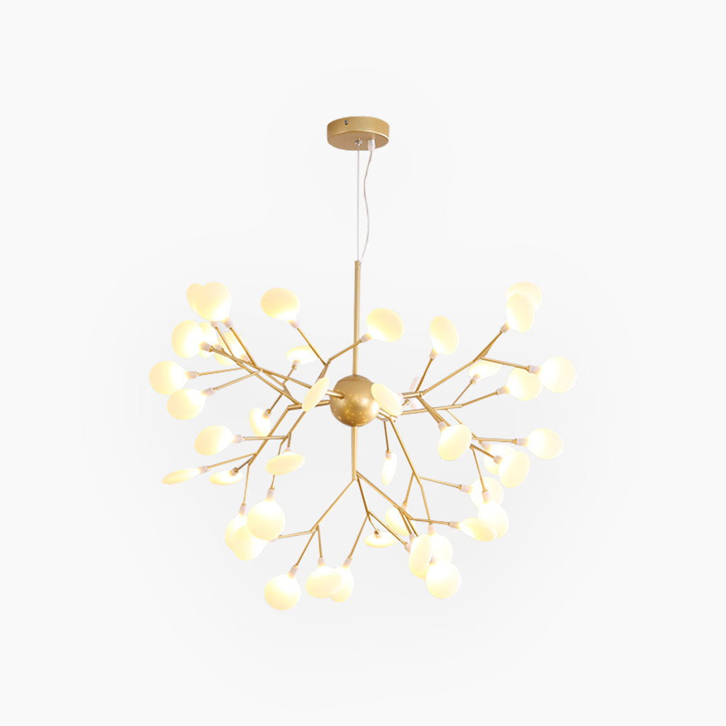 Chandelier Nordic Stunning Firefly Tree Branch, Gold