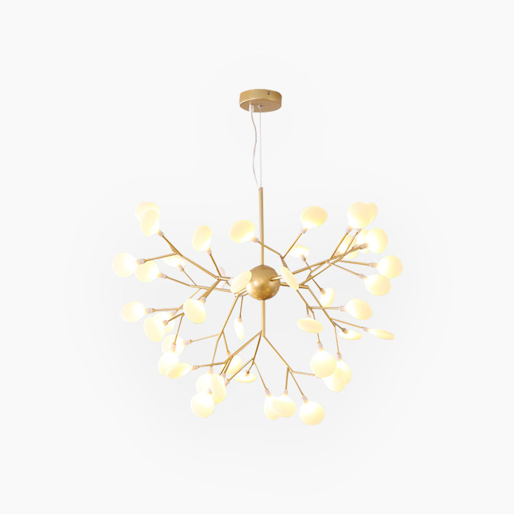 Chandelier Nordic Stunning Firefly Tree Branch, Gold