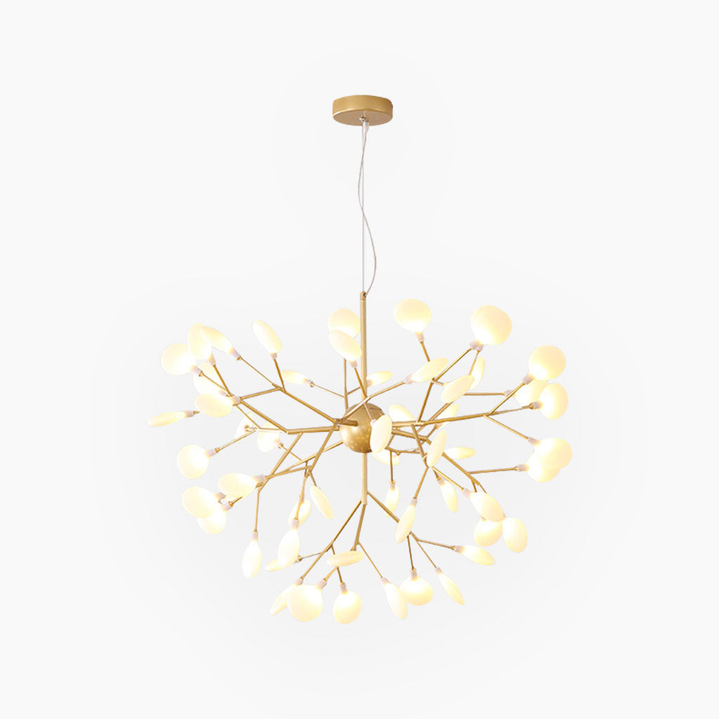 Chandelier Nordic Stunning Firefly Tree Branch, Gold