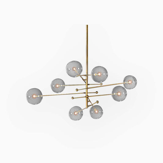 Chandelier Geometric Artistic Clear Glass Ball Bubble