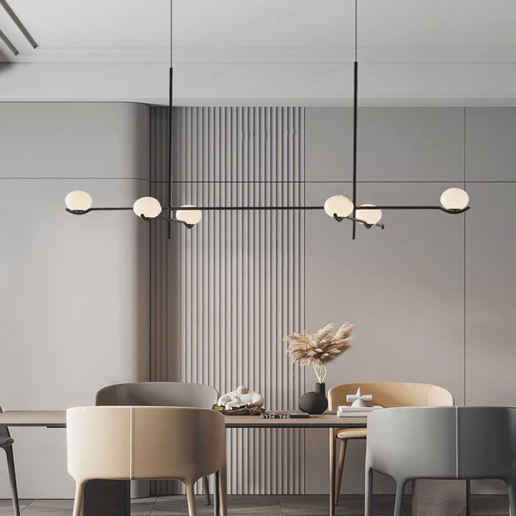 Chandelier Pendant Light Minimalist Elegant Multi Bulb Glass Ball
