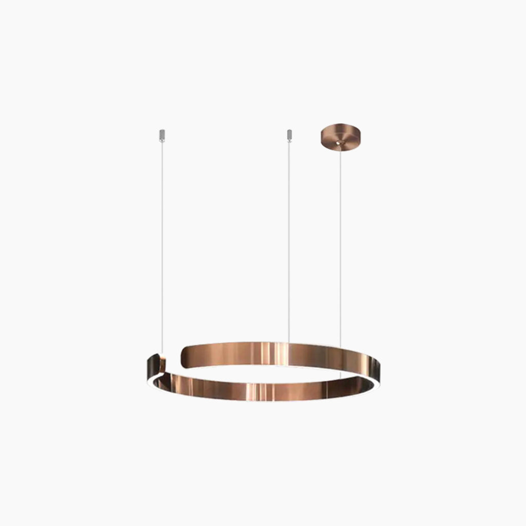 Chandelier Minimalist Stylish Hanging Circular Ring LED, 4 Colors