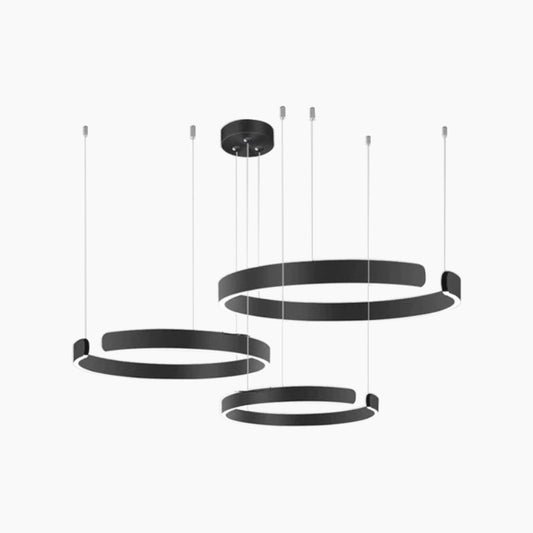 Chandelier Minimalist Stylish Hanging Circular Ring LED, 4 Colors