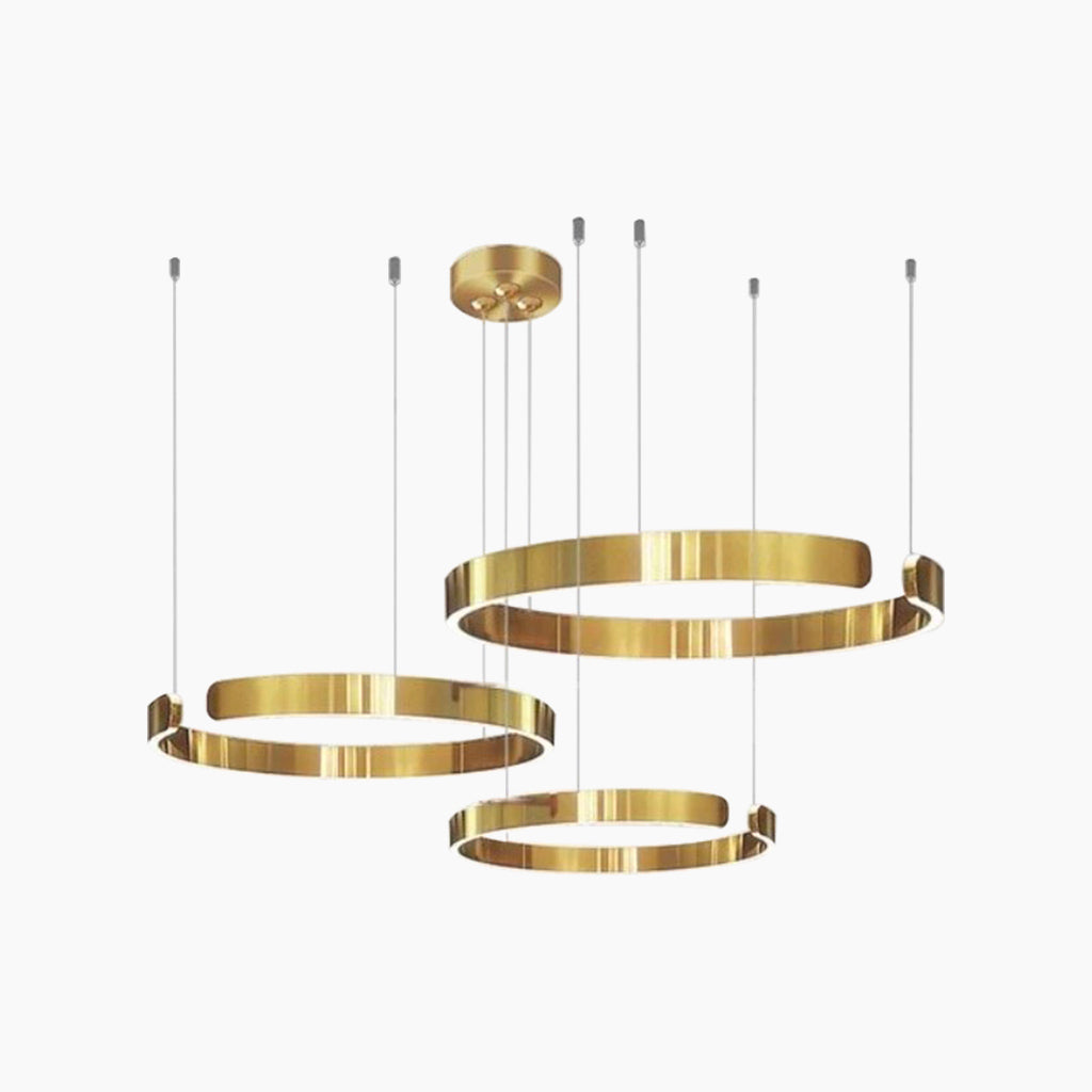 Chandelier Minimalist Stylish Hanging Circular Ring LED, 4 Colors
