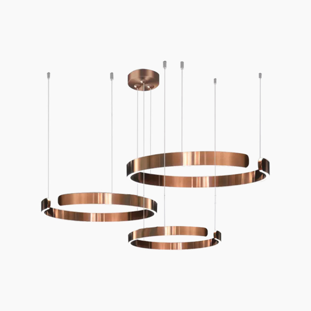 Chandelier Minimalist Stylish Hanging Circular Ring LED, 4 Colors