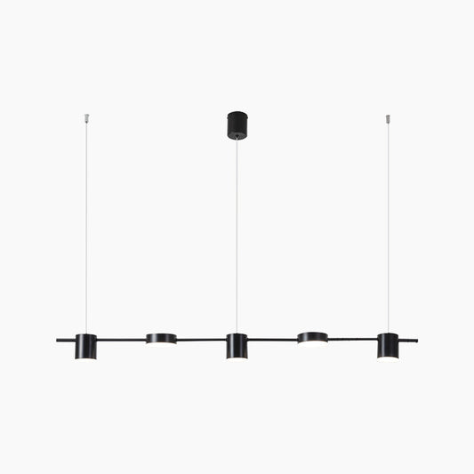 Chandelier Minimalist Linear Multi-Light Dimmable LED, Gold/Black