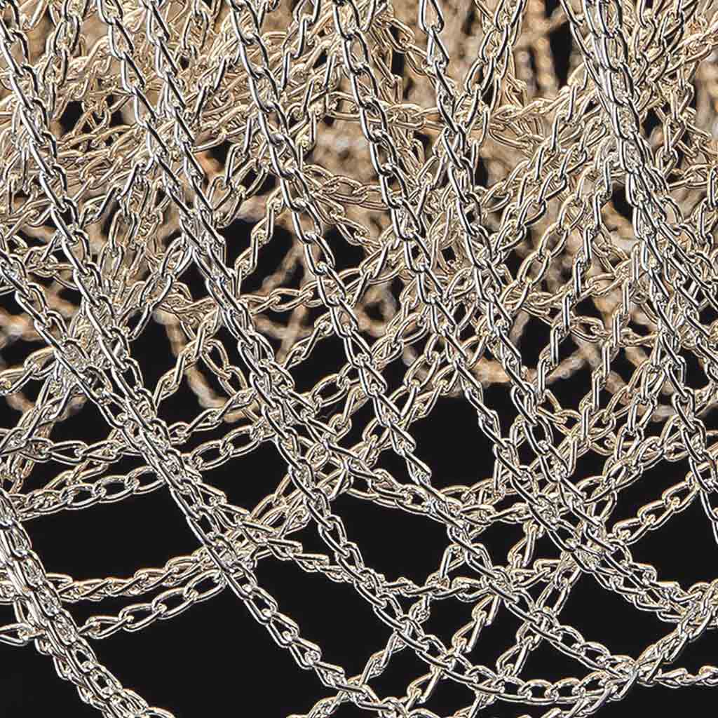 Chandelier Luxury Elegant Aluminum Chain Tassel, Silver