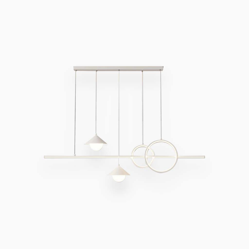 Chandelier Modern Minimalist Geometric Linear LED, Black / White