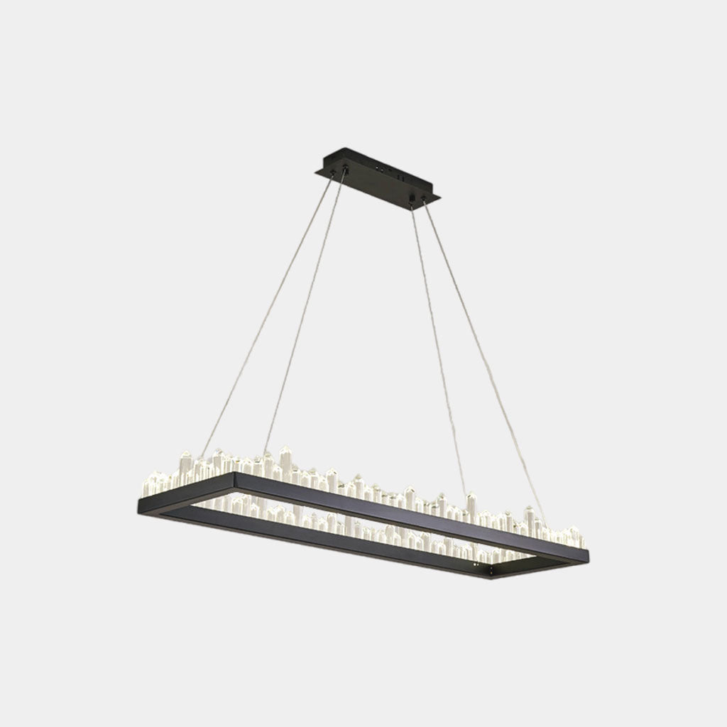 Chandelier Modern Luxury Crystal Circle Round / Rectangle