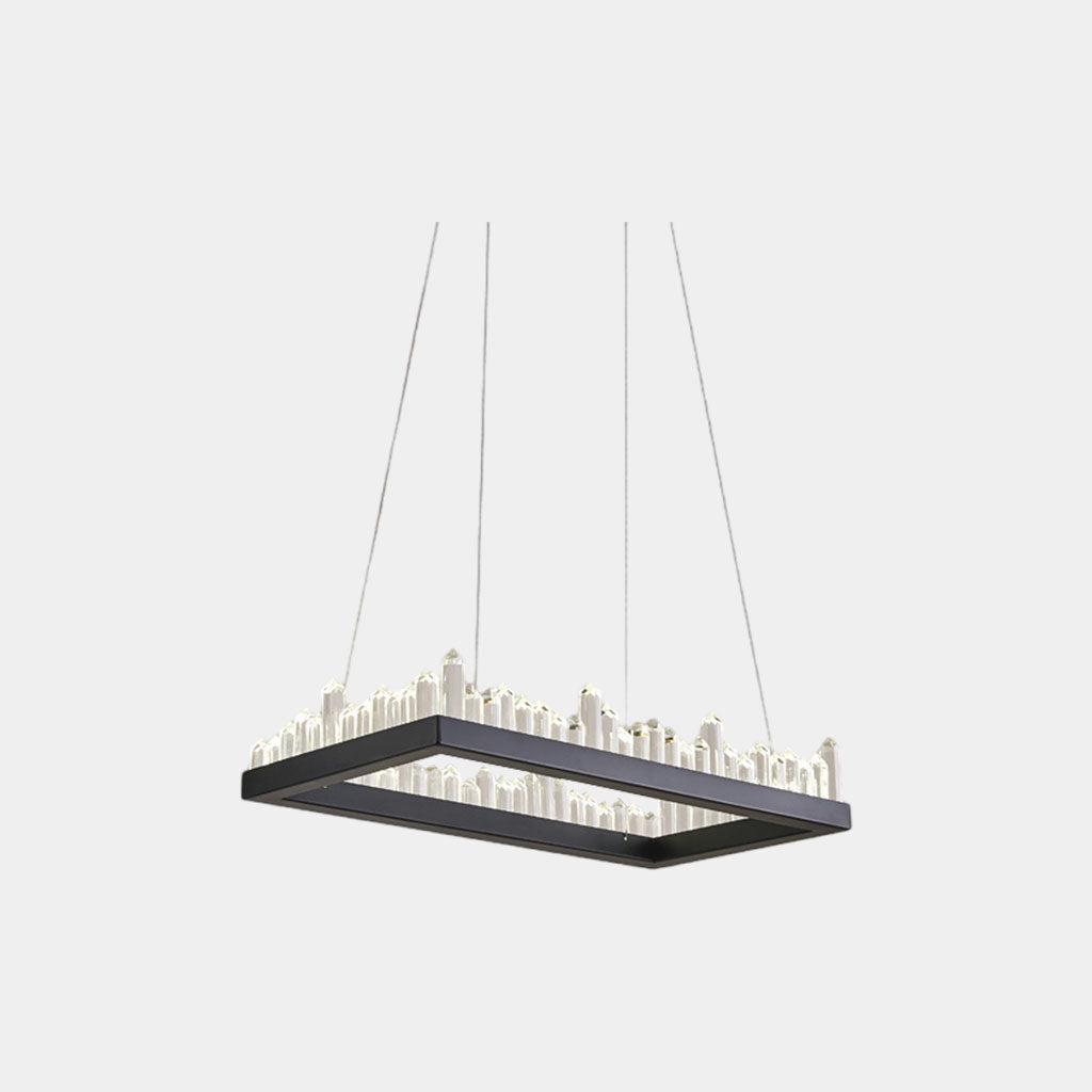 Chandelier Modern Luxury Crystal Circle Round / Rectangle