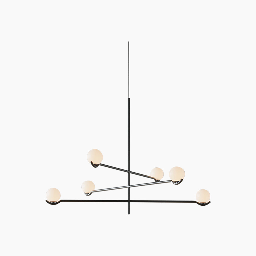 Chandelier Pendant Light Minimalist Elegant Multi Bulb Glass Ball