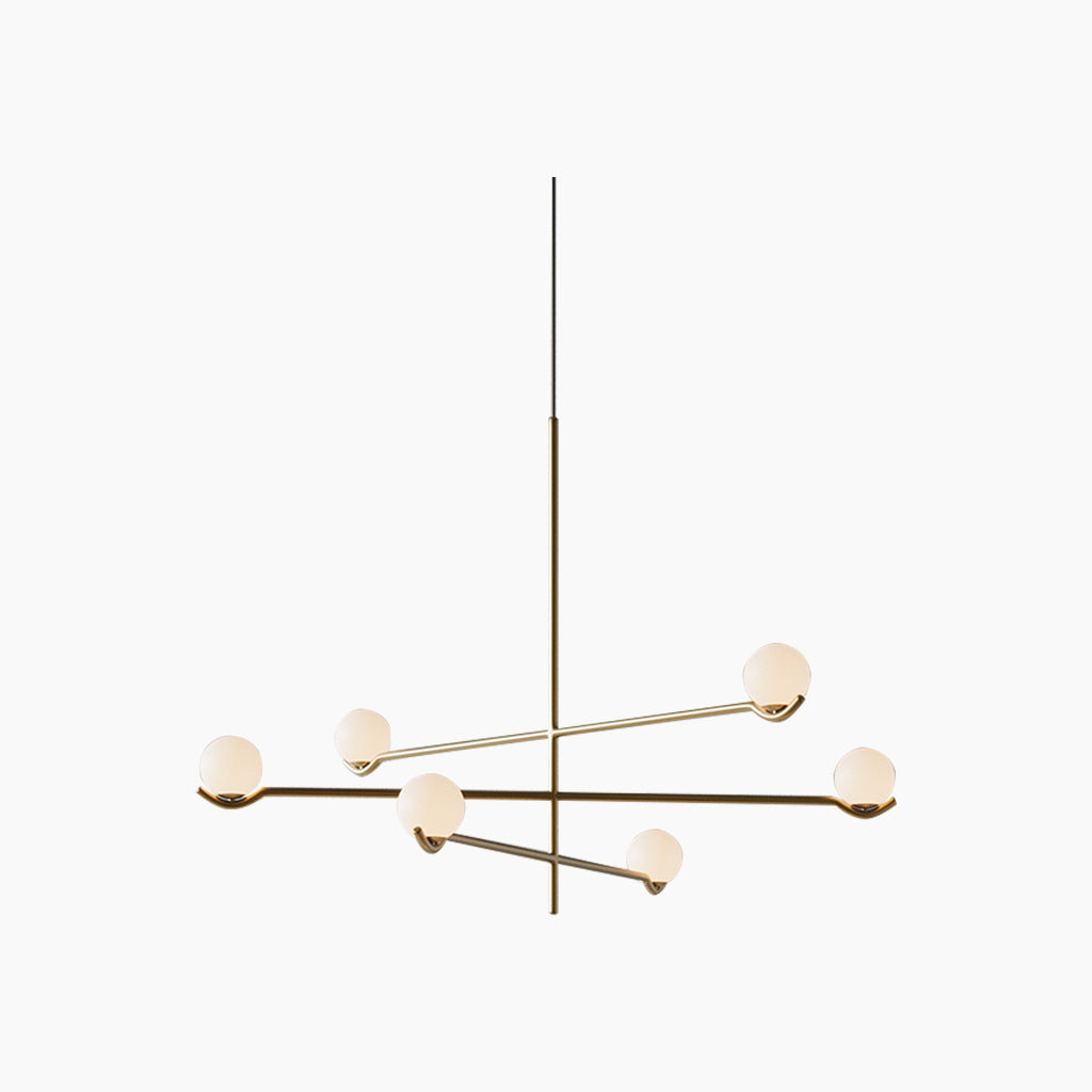 Chandelier Pendant Light Minimalist Elegant Multi Bulb Glass Ball