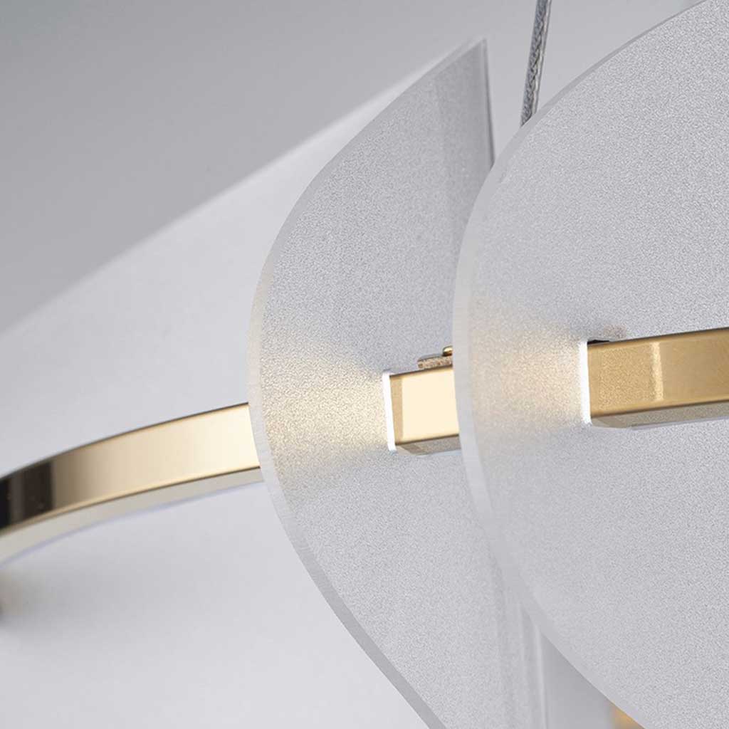 Chandelier Romantic Unique Round Acrylic Petal LED