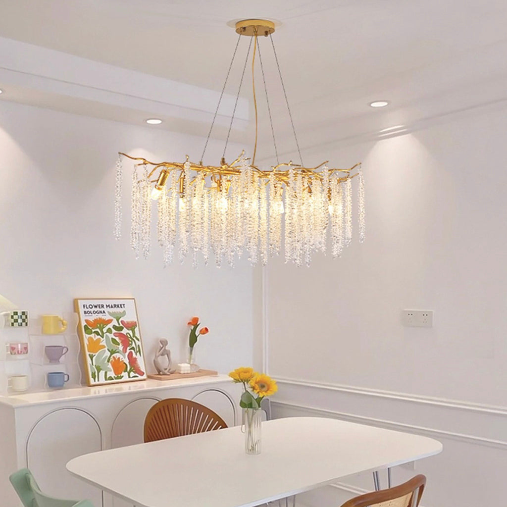 Pendant Chandelier Crystal Branch Light