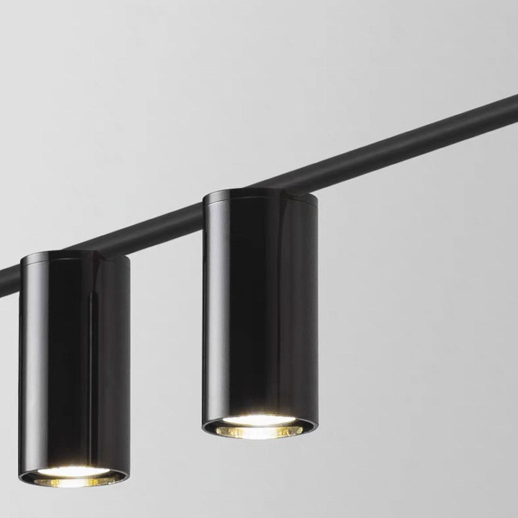 Chandelier Unique Iron Uplight & Downlight, Black / Gold