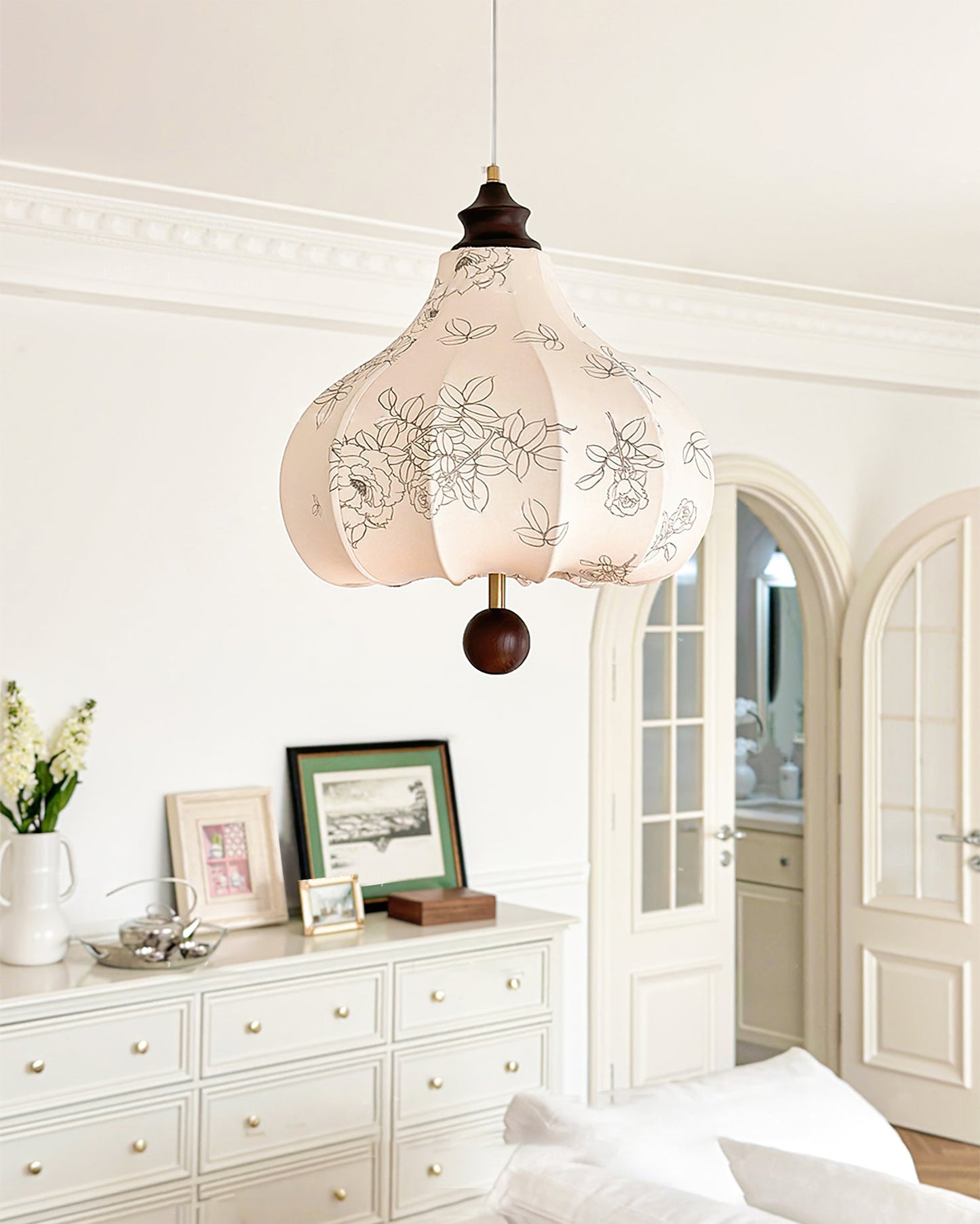 Chestnut Fabric Pendant Lamp