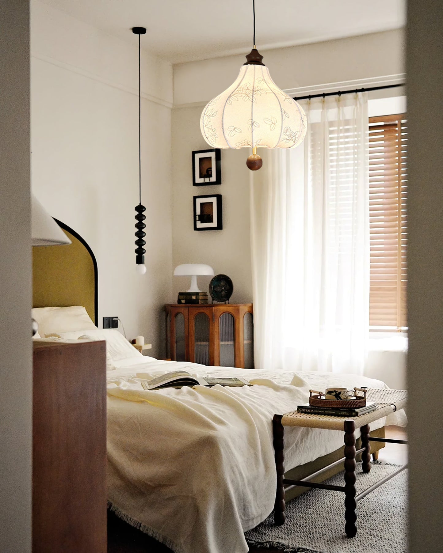 Chestnut Fabric Pendant Lamp