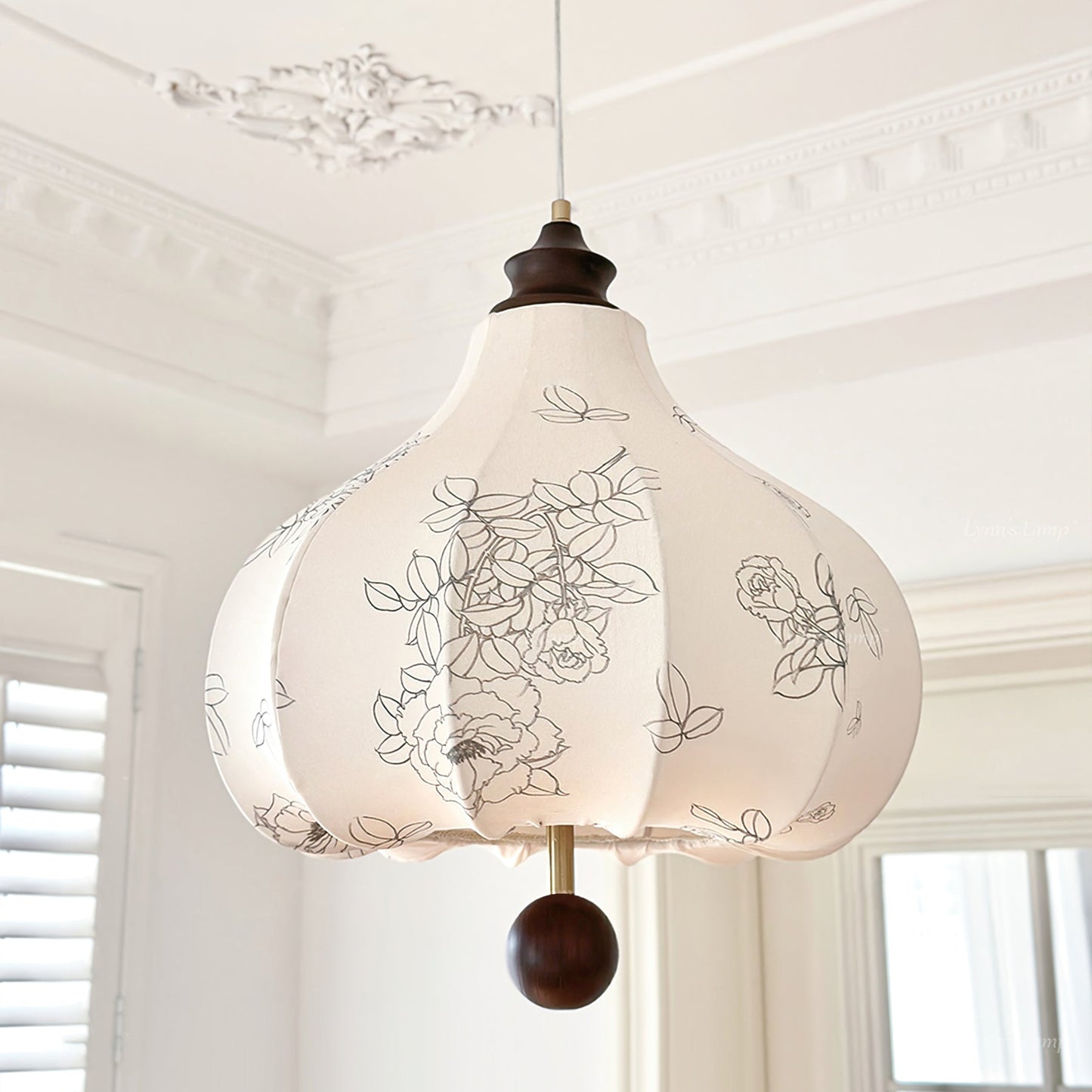 Chestnut Fabric Pendant Lamp