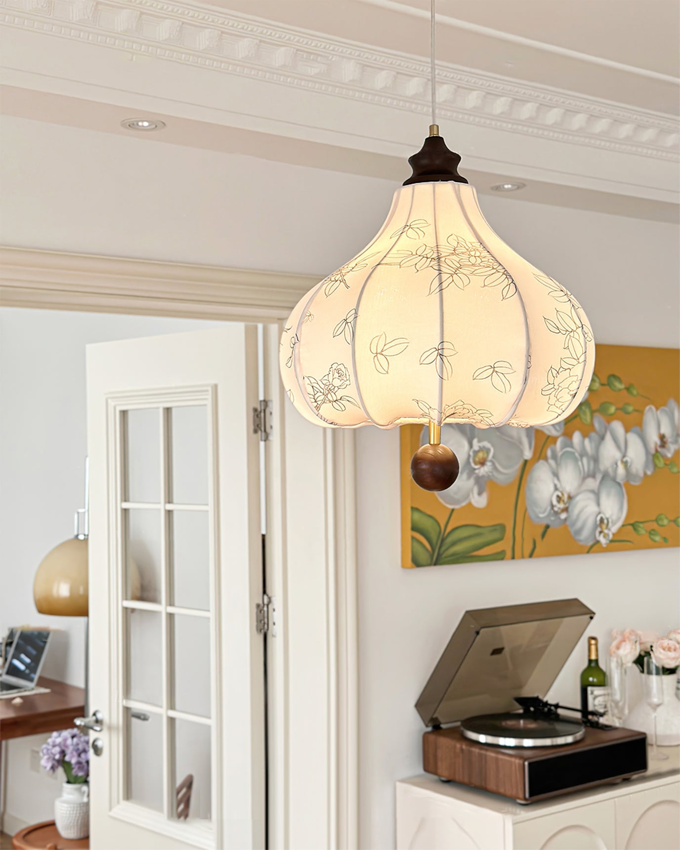 Chestnut Fabric Pendant Lamp