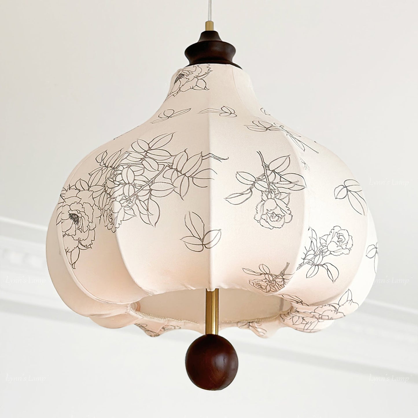 Chestnut Fabric Pendant Lamp