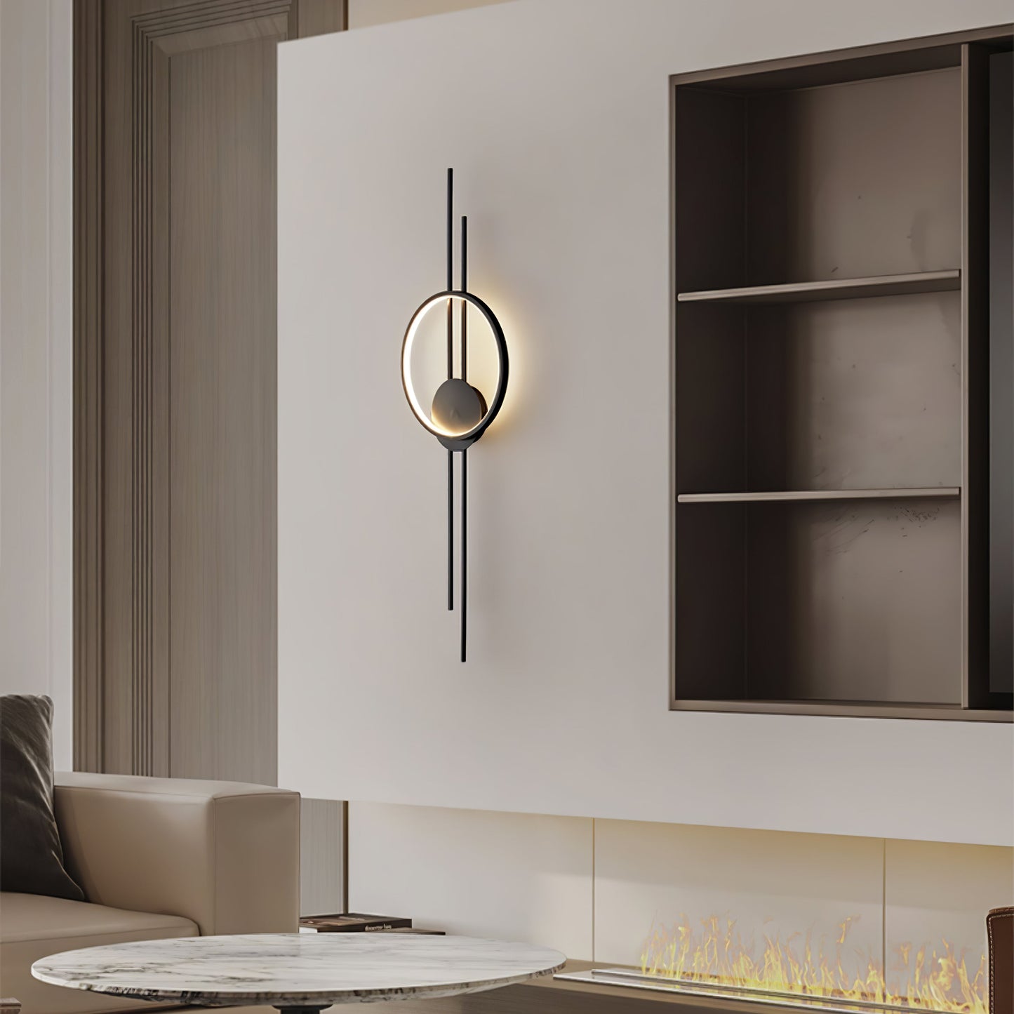 Circle And Line Wall Lamp