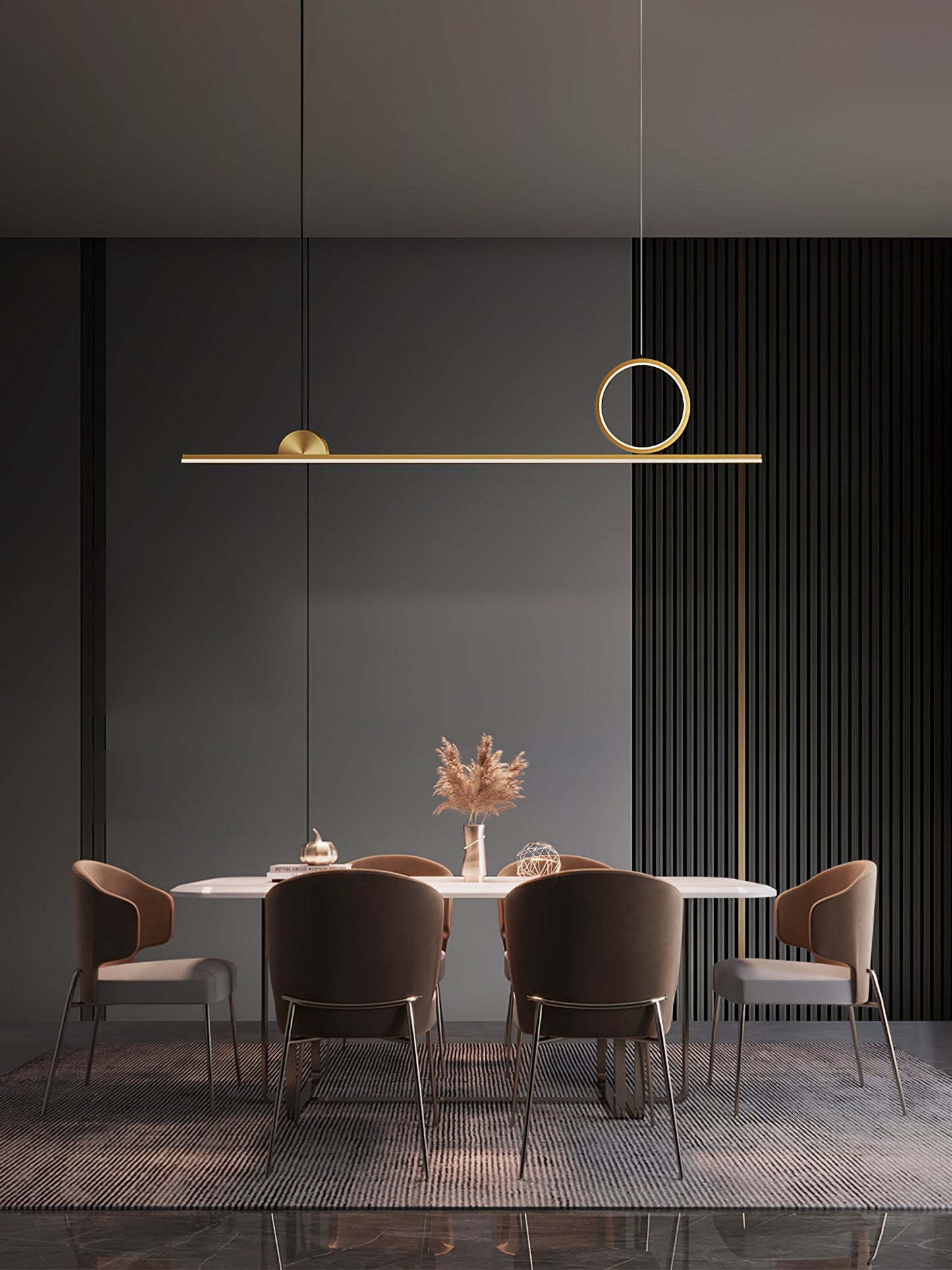 Circle Linear Pendant Lamp