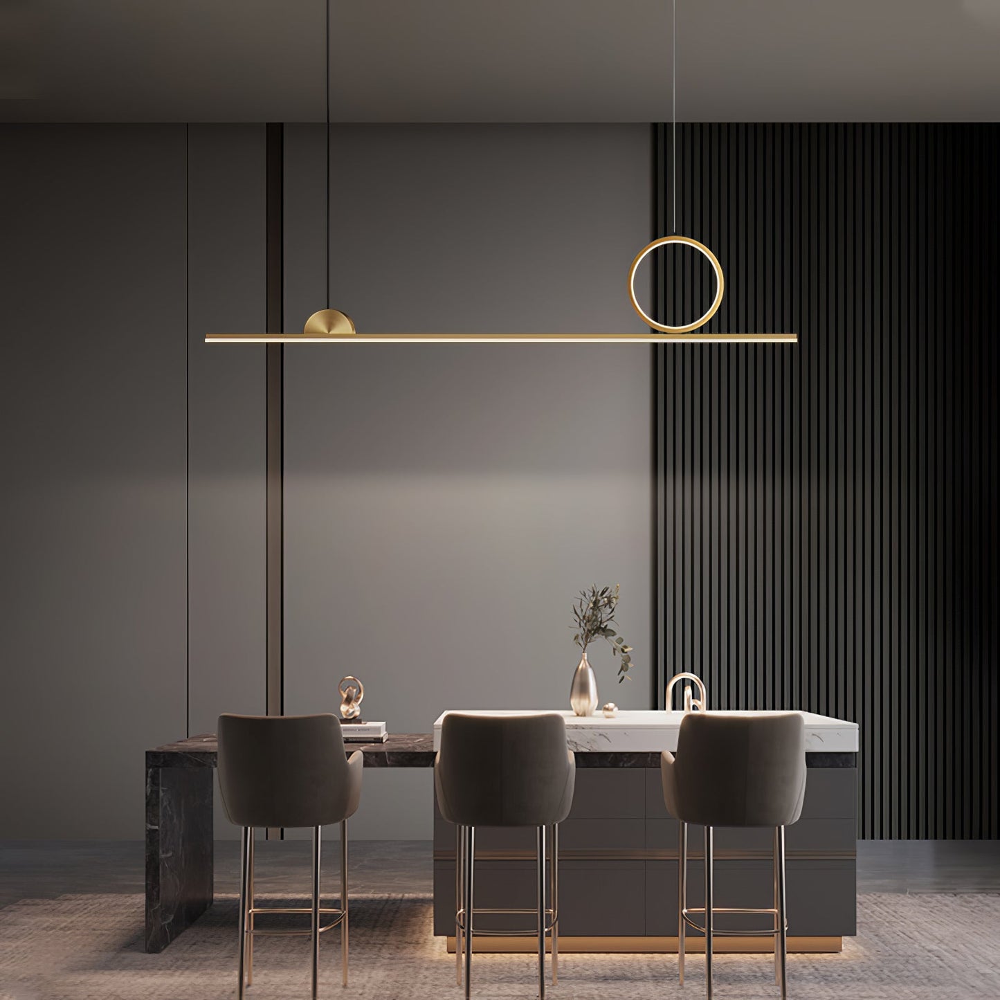 Circle Linear Pendant Lamp