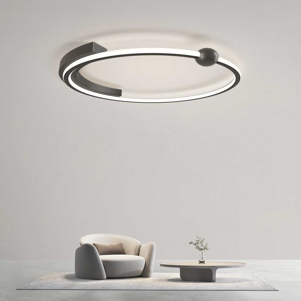 Flush Mount Ceiling Light Minimalist Circular Ring LED