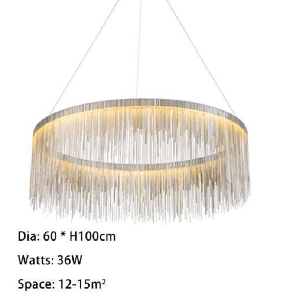 Detto - Circular LED Raindrop Chandelier