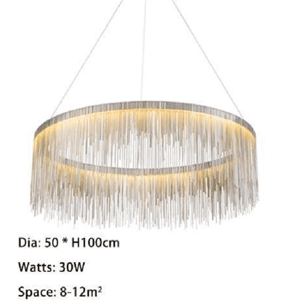 Detto - Circular LED Raindrop Chandelier