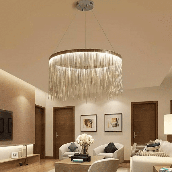 Detto - Circular LED Raindrop Chandelier