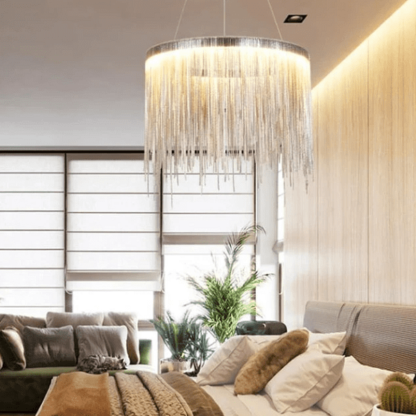 Detto - Circular LED Raindrop Chandelier
