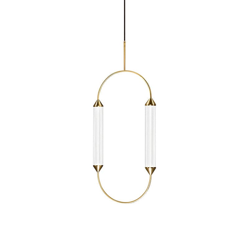 Radiant Arc Duo Column Pendant Lamp