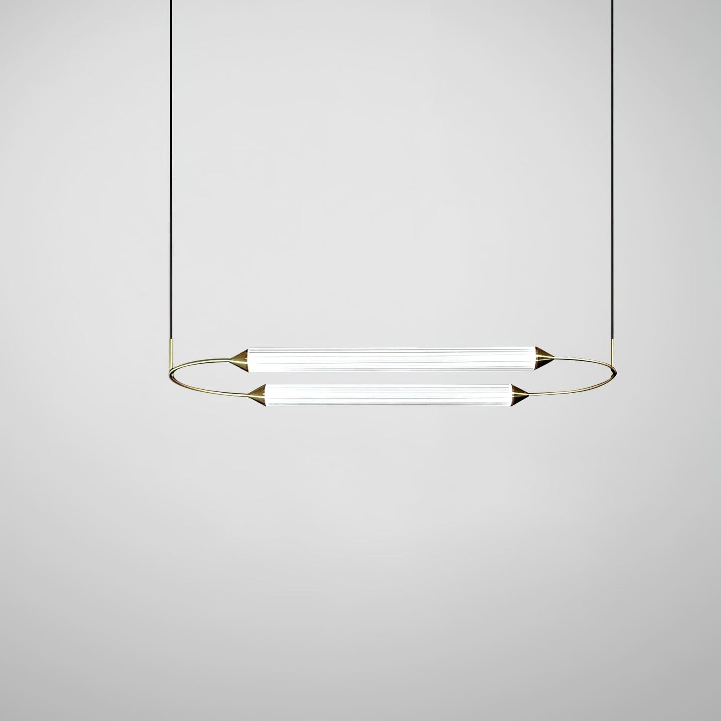 Radiant Arc Duo Column Pendant Lamp
