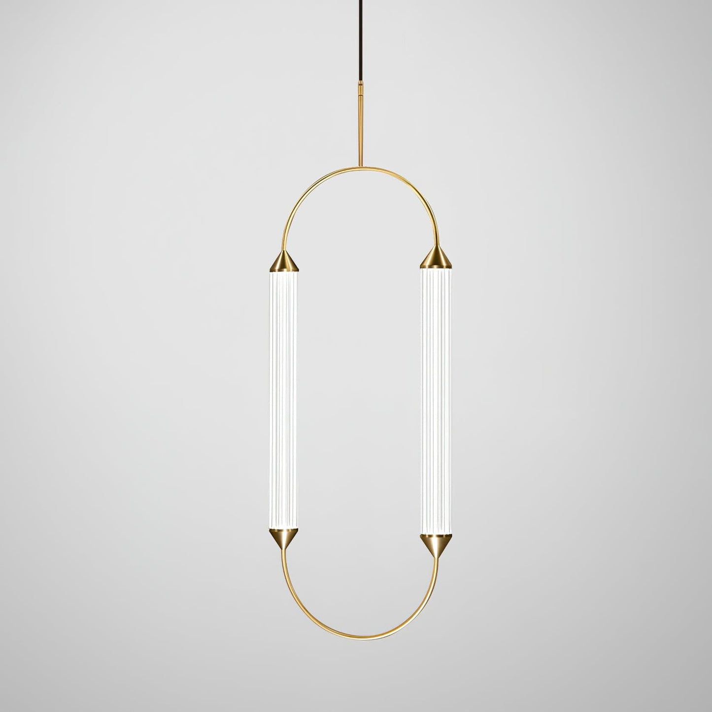 Radiant Arc Duo Column Pendant Lamp