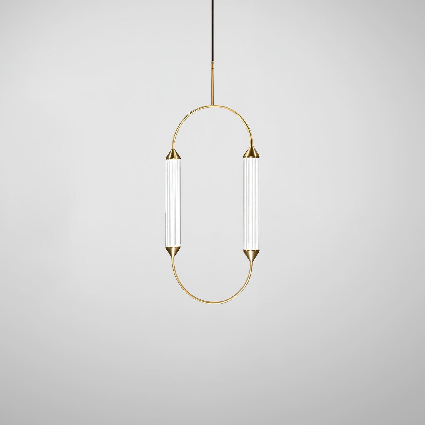 Radiant Arc Duo Column Pendant Lamp