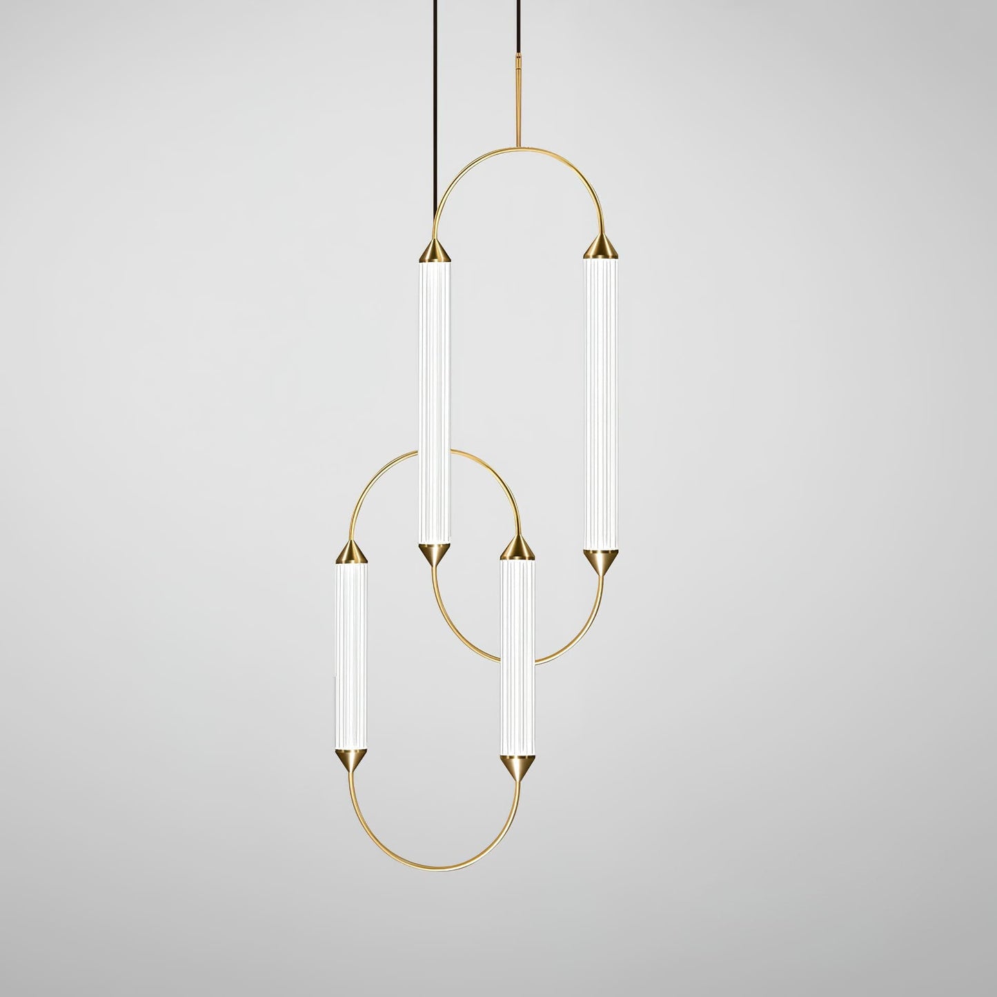 Radiant Arc Duo Column Pendant Lamp