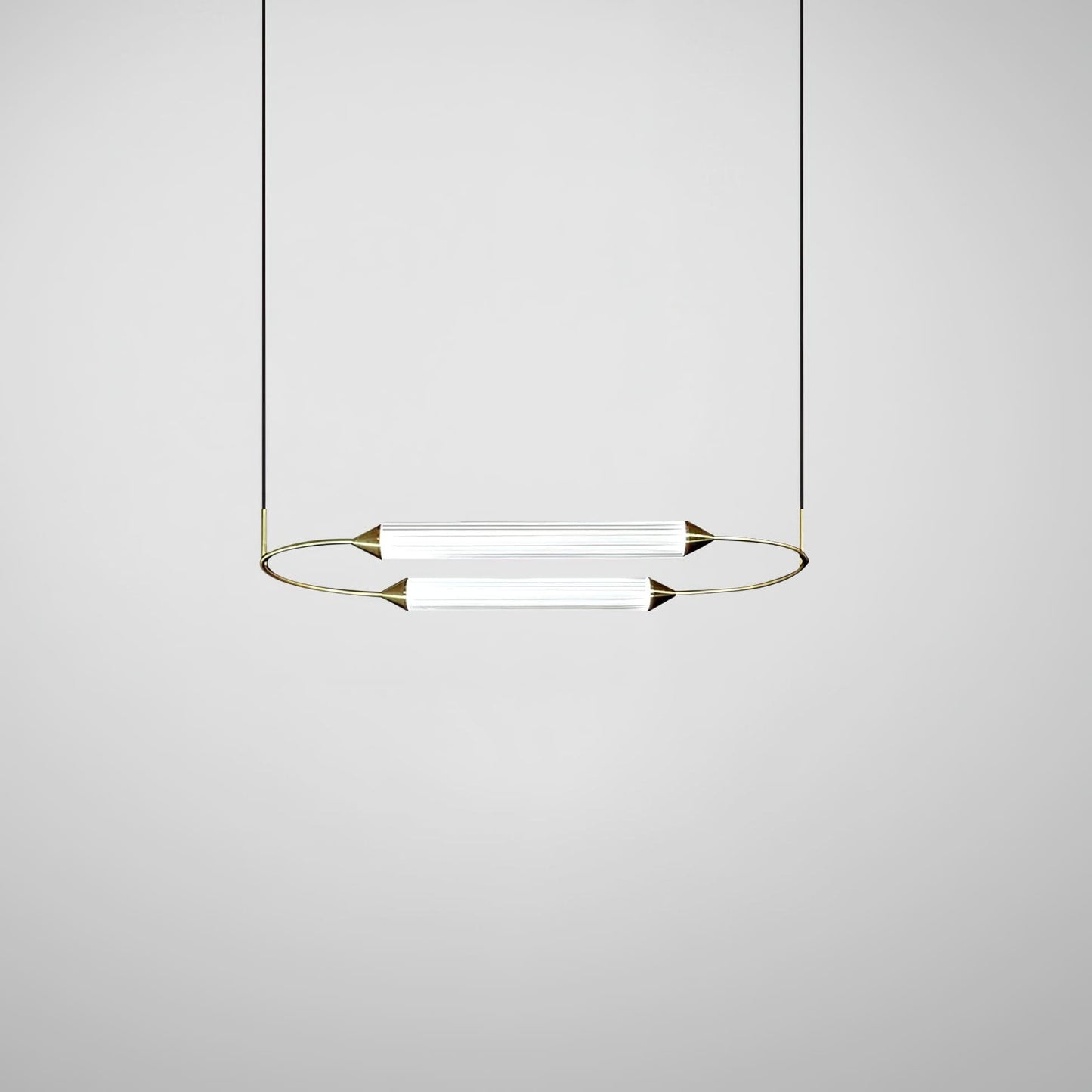 Radiant Arc Duo Column Pendant Lamp