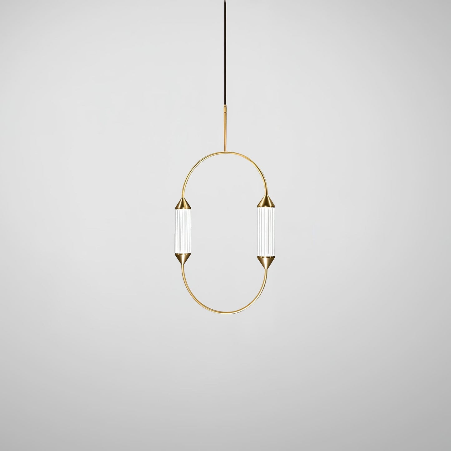 Radiant Arc Duo Column Pendant Lamp