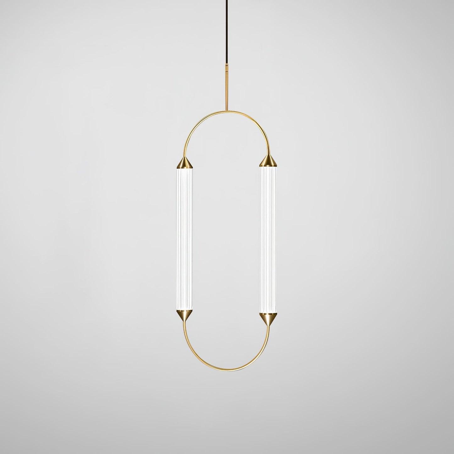 Radiant Arc Duo Column Pendant Lamp