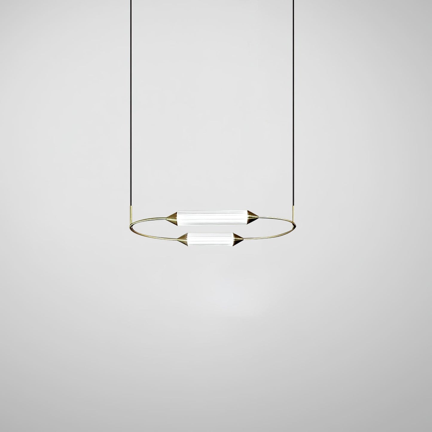 Radiant Arc Duo Column Pendant Lamp